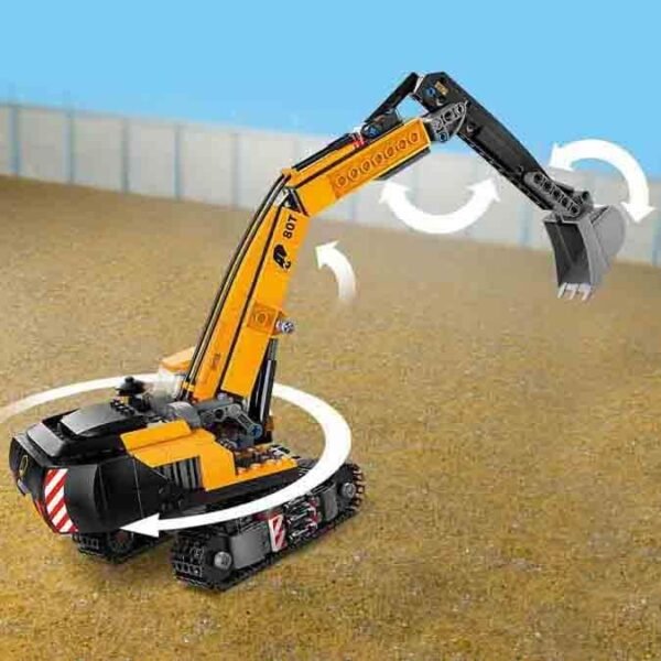 LEGO City Yellow Construction Excavator Toy Digger 60420 Building Blocks Toys for 8+ Gift for Boys and Girls - Image 5