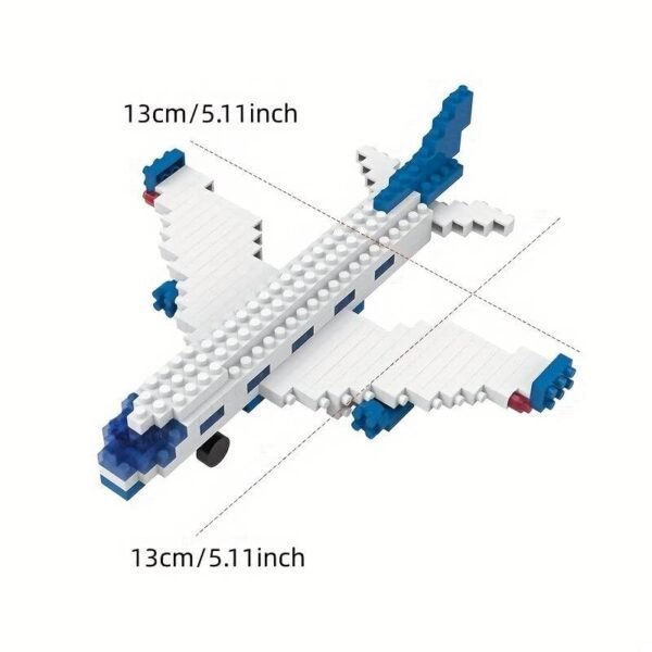 SUPER TOY 198PC Airplane Building Blocks Aircraft Toy for Kids Jet Plane 3D Building Brick Puzzle Kit Aeroplane Making STEM Learning Toy Birthday Gift for Boys and Girls 6-15 Years - Image 5