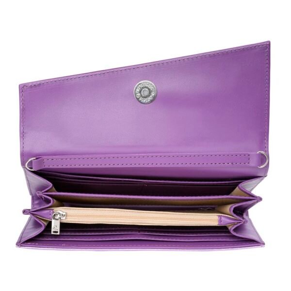 UNITED COLORS OF BENETTON Elyna Women Wallet - Metallic Purple, No. of Card Slot : 8 - Image 4