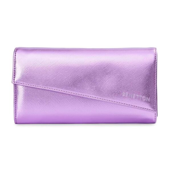 UNITED COLORS OF BENETTON Elyna Women Wallet - Metallic Purple, No. of Card Slot : 8