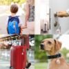 2 Pc Airtag Keychain Waterproof Holder, Airtag case for Apple Airtag GPS Tracker, Anti-Lost AirTag Holder Case Compatible with Car Keys for Pet Tracking, Bags, Kids, Keys, Luggage (White and Pink) - Image 3