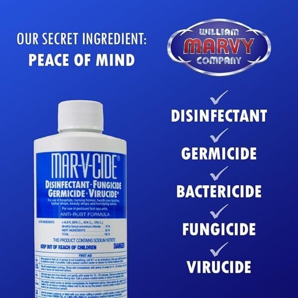 William Marvy Mar V Cide Disinfectant, 16 Ounce - Image 2